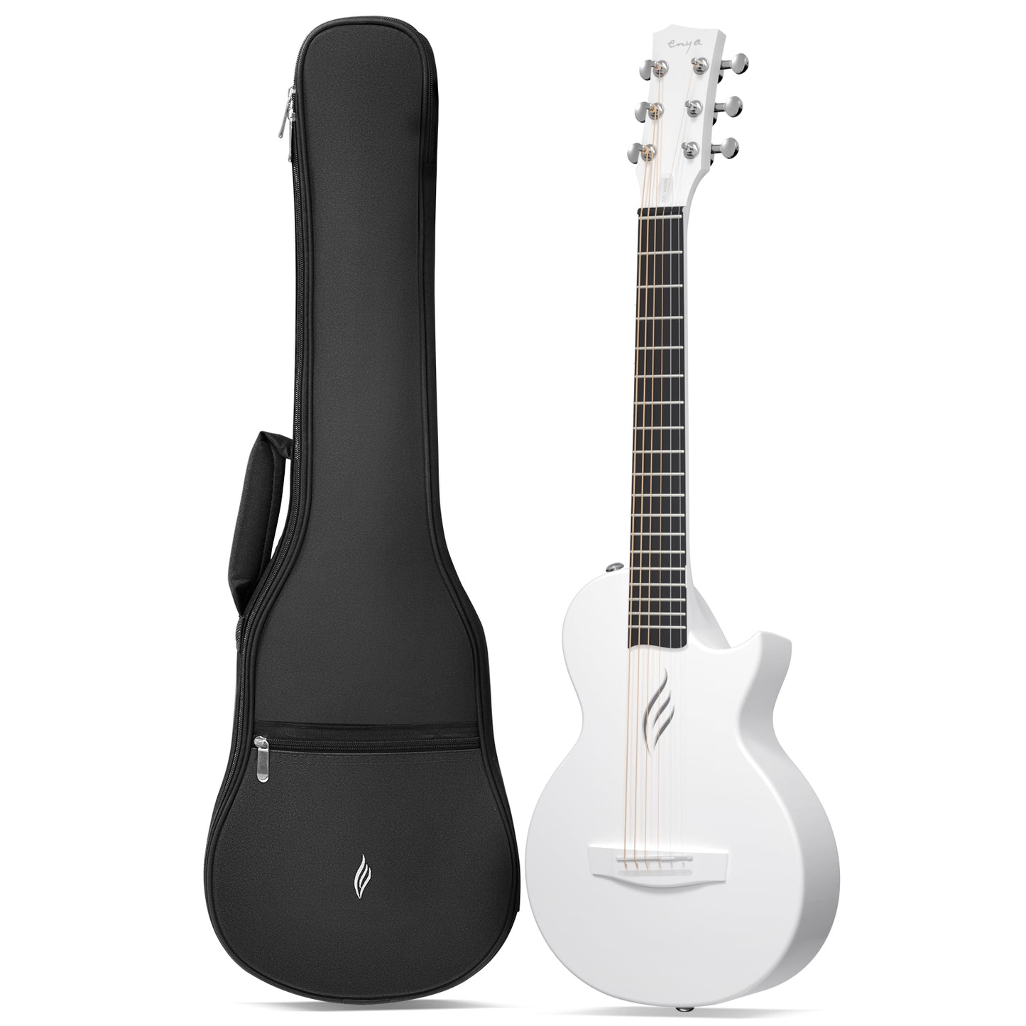 Enya Nova Go Mini White Acoustic Guitar