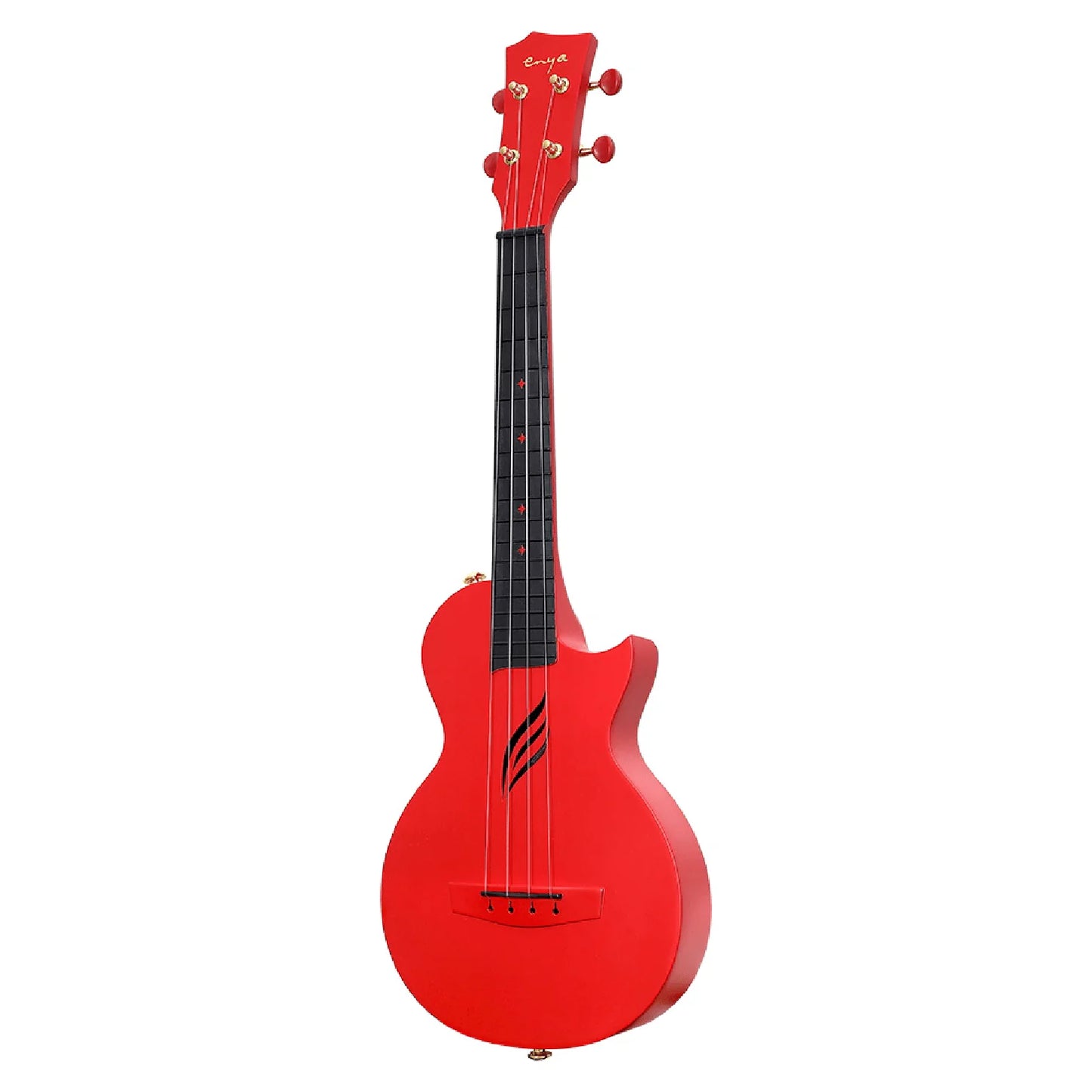 Enya Nova U, Carbon Fibre, Red Concert Ukulele