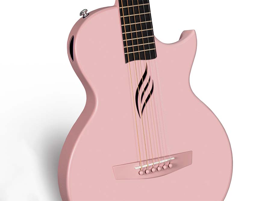 Enya Nova Go Carbon Fibre Guitar in Pink