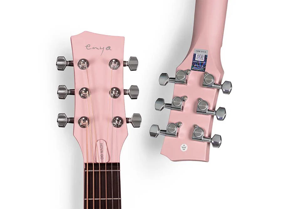 Enya Nova Go Carbon Fibre Guitar in Pink