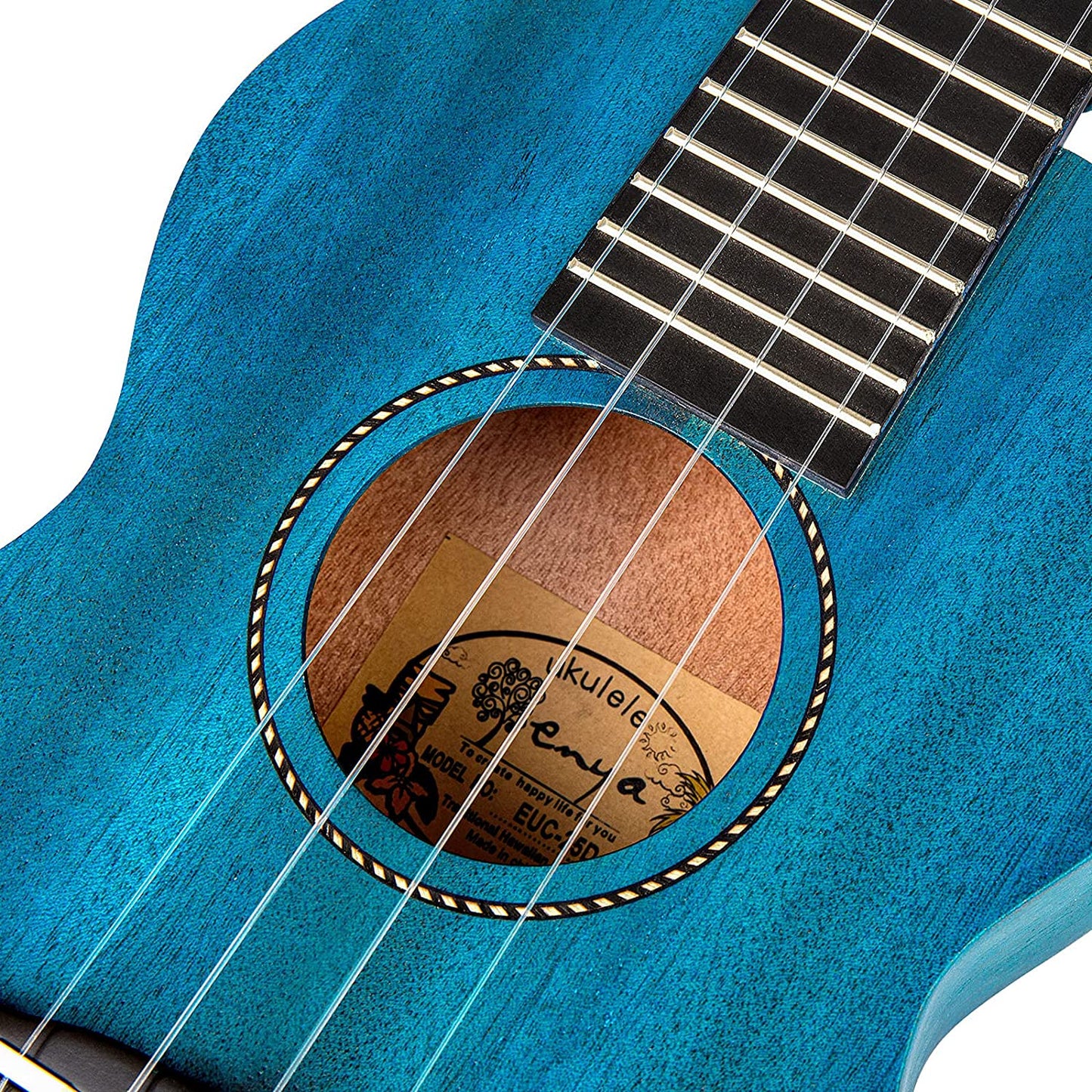 Enya EUC-25D Blue Solid Top Concert Ukulele