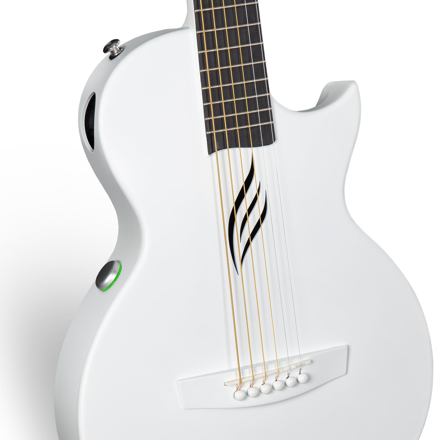 Enya Nova Go SP1 White Carbon Fibre Electro-Acoustic Guitar